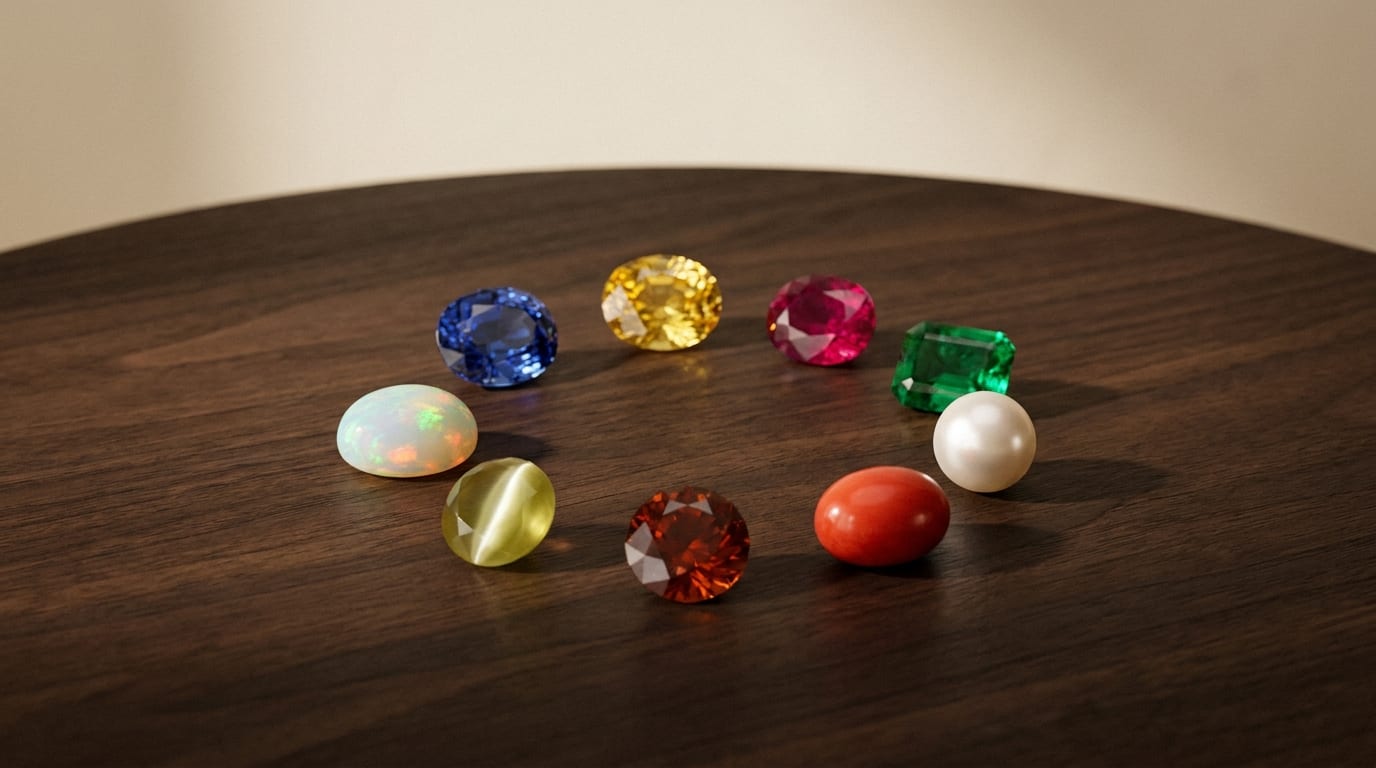 The Navaratna: The Nine Sacred Gemstones of Vedic Astrology